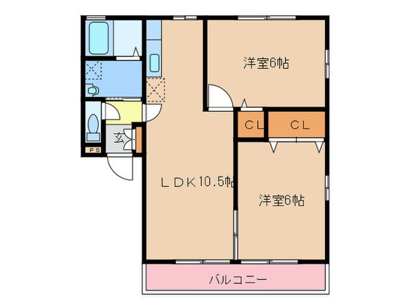 アブニールⅡの物件間取画像